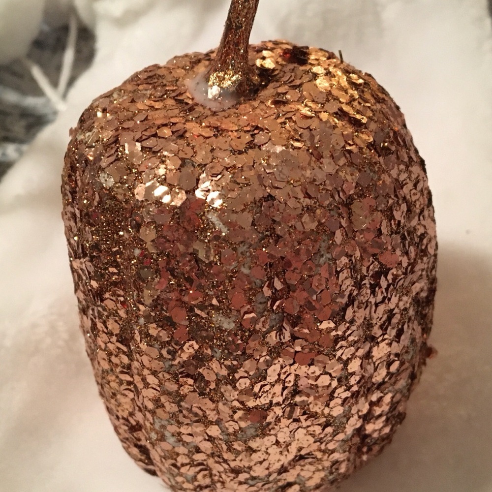 Shimmering Gold Glitter Pumpkin